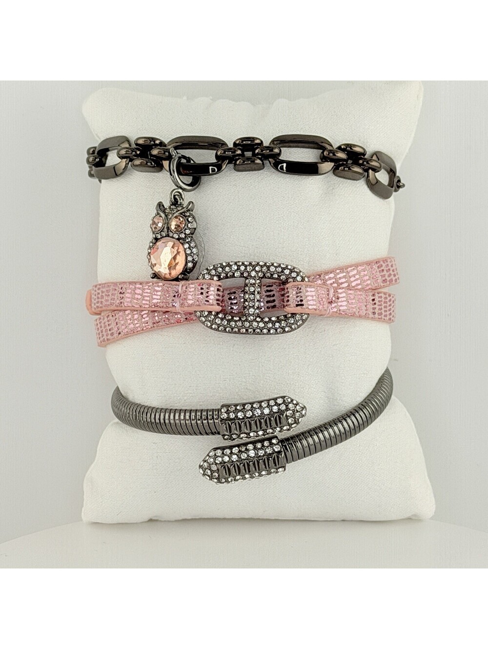 Bomb Party Gem Society Holiday "A Long Winter’s Twilight” Owl on Hematite
